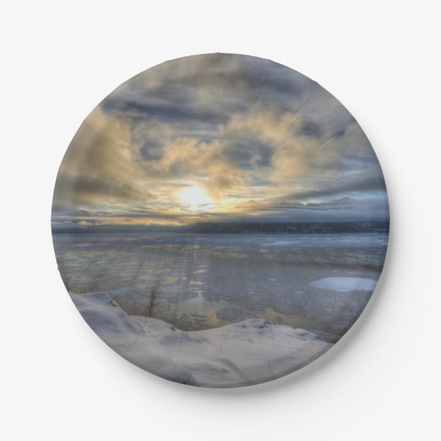 Assiettes En Carton Solstice d'hiver Turnagain Arme (Devant)
