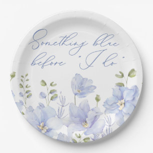 Assiettes En Carton Something Blue Before I Do Baby Shower