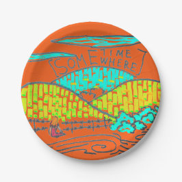 Assiettes En Carton Somewhere / Sometime Dinner Plate