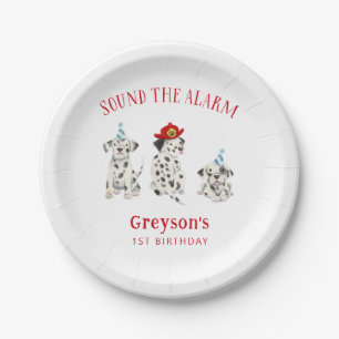 Assiettes En Carton Son Alarm Boy fête d'anniversaire
