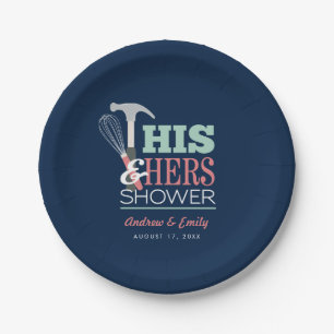 Assiettes En Carton Son & Hers Hammer Whisk Handicap Couple Douche
