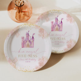 Assiettes En Carton Son Royal Five-Ness Princess 5th Birthday Party