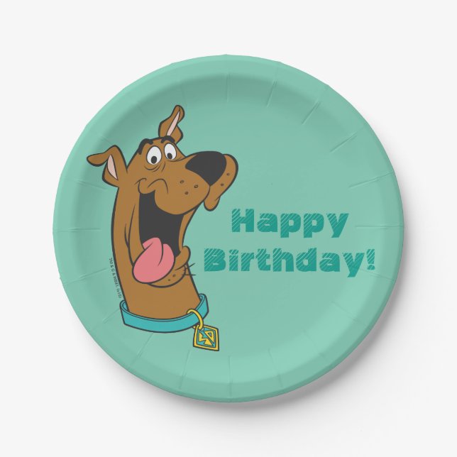 Assiettes En Carton Sortie de la langue Scooby-Doo (Devant)