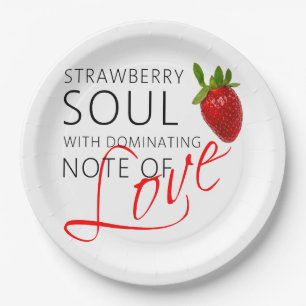 Assiettes En Carton Soul aux fraises