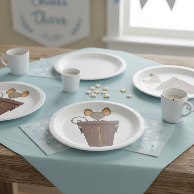 Assiettes En Carton Souris d'église (Créateur téléchargé)
