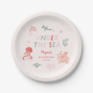 Assiettes En Carton Sous la fête d'anniversaire Sea Rose