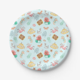 Assiettes En Carton Sous la mer