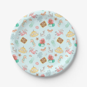 Assiettes En Carton Sous la mer