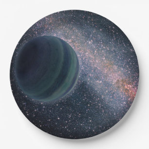 Assiettes En Carton Space Universe Galaxy thème jardin fête essentie