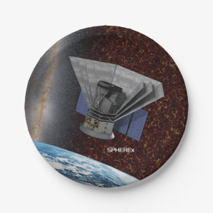 Assiettes En Carton SPHEREx Chasseur Galaxy Spacecraft