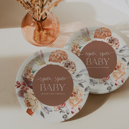 Assiettes En Carton "Spice Spice Baby" Fall Pumpkin Baby Shower