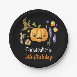 Assiettes En Carton Spooktacular Halloween Anniversaire de enfant Part