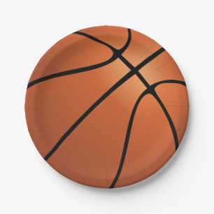 Assiettes En Carton Sports Basketball fête d'anniversaire