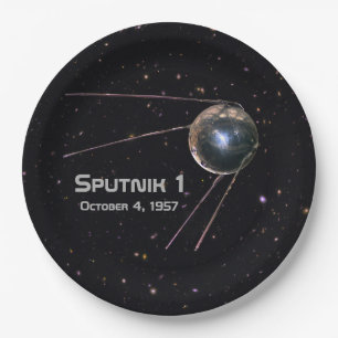 Assiettes En Carton Spoutnik 1 Satellite
