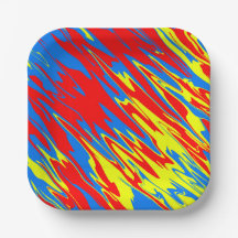 Spray Peint rouge jaune bleu