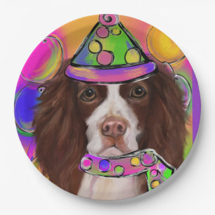 Assiettes En Carton Springer Spaniel Anglais