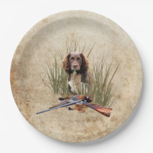 Assiettes En Carton Sprocker Spaniel Teapot Boîte cadeau en céramique