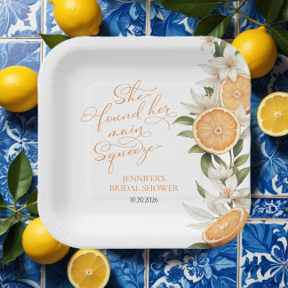 Assiettes En Carton Squeeze | Fête des mariées méditerranéenne au citr