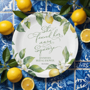 Assiettes En Carton Squeeze   Fête des mariées méditerranéenne au citr