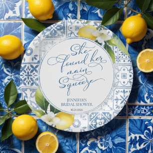 Assiettes En Carton Squeeze   Fête des mariées méditerranéenne au citr