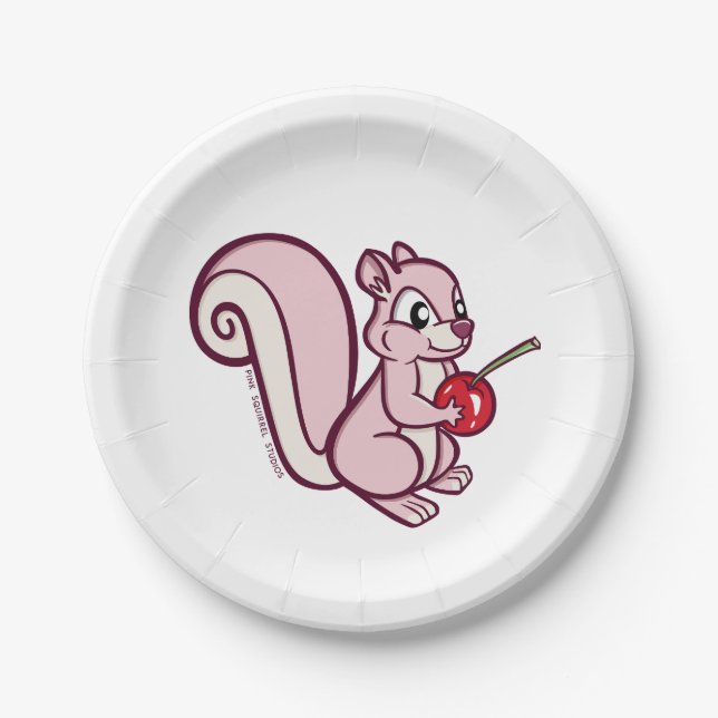 Assiettes En Carton Squirrel Paper plates (Devant)