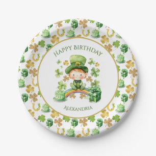 Assiettes En Carton St patrick Lucky One Premier Anniversaire Plaque P