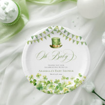 St. Patrick’s Day Green Shamrock Baby Shower