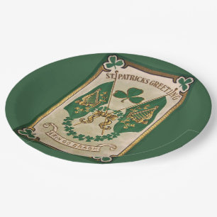 Assiettes En Carton St. Patricks Day Greeting Plaque papier