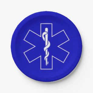 Assiettes En Carton Star of Life (EMT)