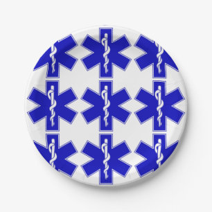 Assiettes En Carton Star of Life (EMT)