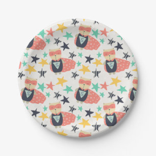 Assiettes En Carton Star Super Hero