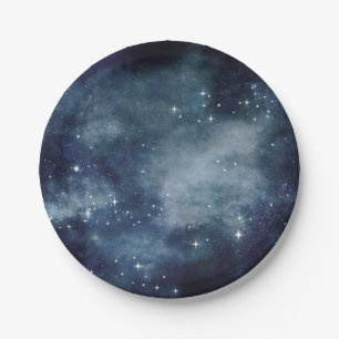 Assiettes En Carton Starry Night Blue Sky Stars Astrologie Universe