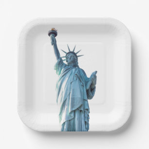 Assiettes En Carton Statue de la liberté 