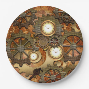 Assiettes En Carton Steampunk