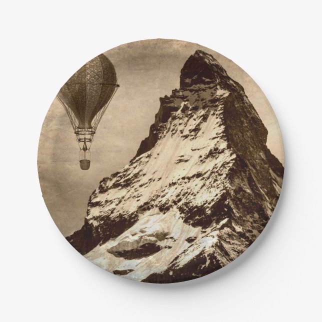 Assiettes En Carton Steampunk Matterhorn (Devant)