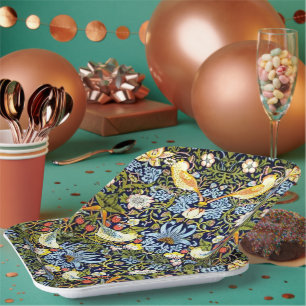 Assiettes En Carton Strawberry Thief, célèbre motif,