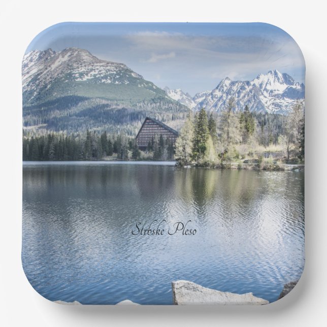 Assiettes En Carton Strbske Pleso, Hautes Tatras, Slovaquie Classic Ro (Recto)