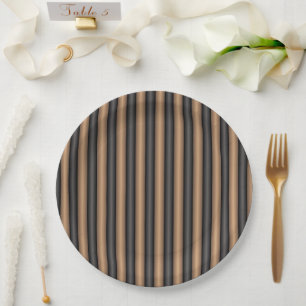 Assiettes En Carton Style moderne Grillades Brown grillées avec profon