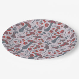 Assiettes En Carton Style Motif d'automne unique
