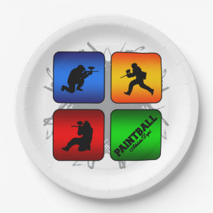 Assiettes En Carton Style urbain de Paintball extraordinaire