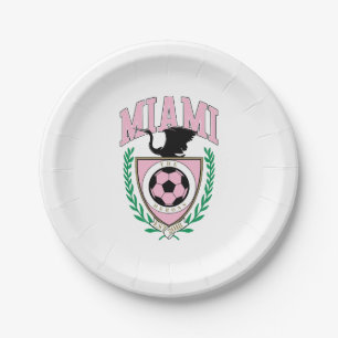 Assiettes En Carton Style Varsity de football de Miami