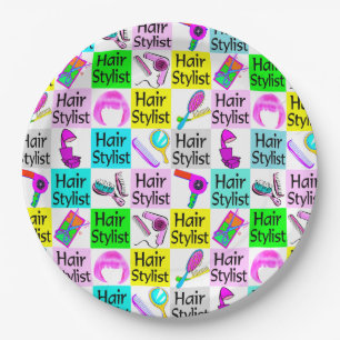 ASSIETTES EN CARTON STYLISME CHIC ET CHEVEUX UNIQUE