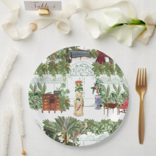 Assiettes En Carton Succès de miel en attente   Blanc