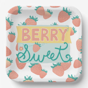 Assiettes En Carton Sucre Berry bloqué