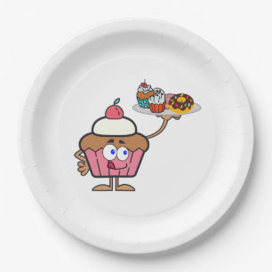 Assiettes En Carton Sucres de cupcake Votre Jour