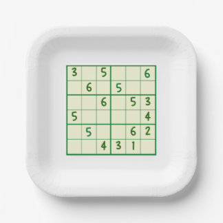 Assiettes En Carton Sudoku Puzzles