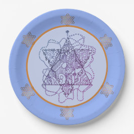 Assiettes En Carton Summer Blues Plaque papier étoile juive
