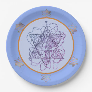 Assiettes En Carton Summer Blues Plaque papier étoile juive