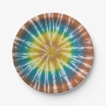 Sunburst Swirl : Plaques de papier Retro-Cravate-D
