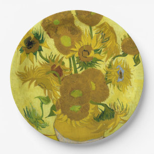 Assiettes En Carton Sunflowers par Vincent Van Gogh